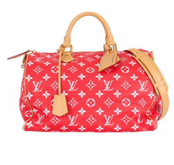 Speedy P9 Bandouliere 40, Leather, Red, DB/CL/K/S/LT/E, 4*